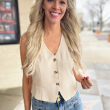 Button Front Vest