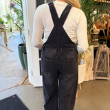 Slouchy Relaxed Fit Denim Overalls