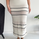 Crochet Trimmed Maxi Skirt