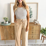 Drawstring Seam Detail Pant