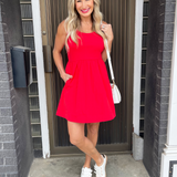 Contrast Tank Mini Dress