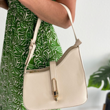 Havana Asymmetrical Shoulder Bag with Lock