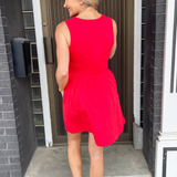 Contrast Tank Mini Dress