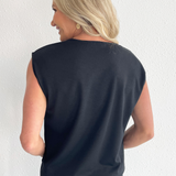 Dolman Sleeve V Neck Top
