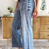 Meg High Rise Wide Leg Patch Pocket
