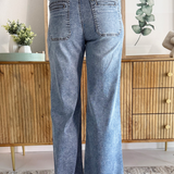 Meg High Rise Wide Leg Patch Pocket