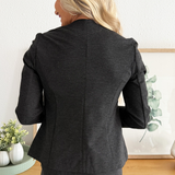 Collarless Fitted Blazer