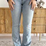 Ana High Rise fab Ab Flare-Baby DN All Over