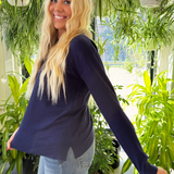 Crew Neck Long Sleeve Pullover Sweater