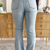 Ana High Rise fab Ab Flare-Baby DN All Over