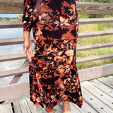 Fit & Flare Knit Pull on Lined Skirt 35"