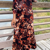 Fit & Flare Knit Pull on Lined Skirt 35"