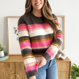 Elvira Striped Pullover Sweater