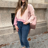 Colorblock Soft Yarn Sweater