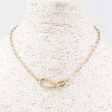 Twist-Pendant Small Chain Necklace