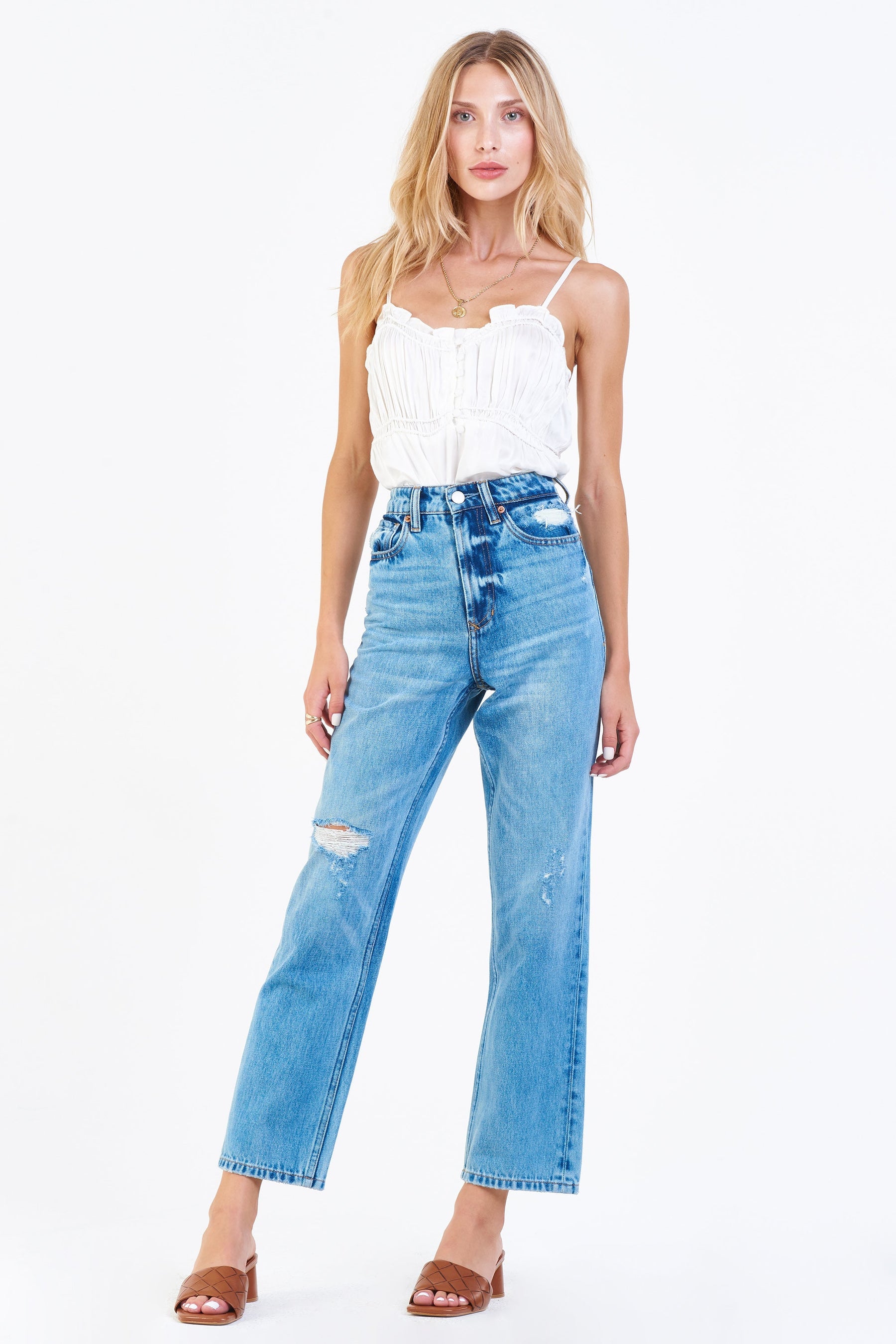 90's High Rise Straight Leg