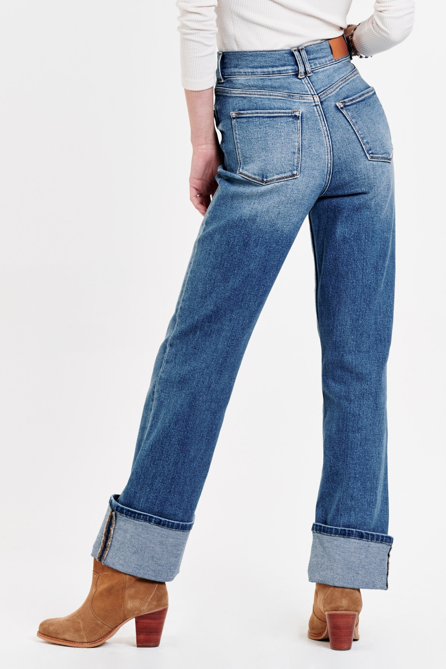 Holly High Rise Straight Leg Denim