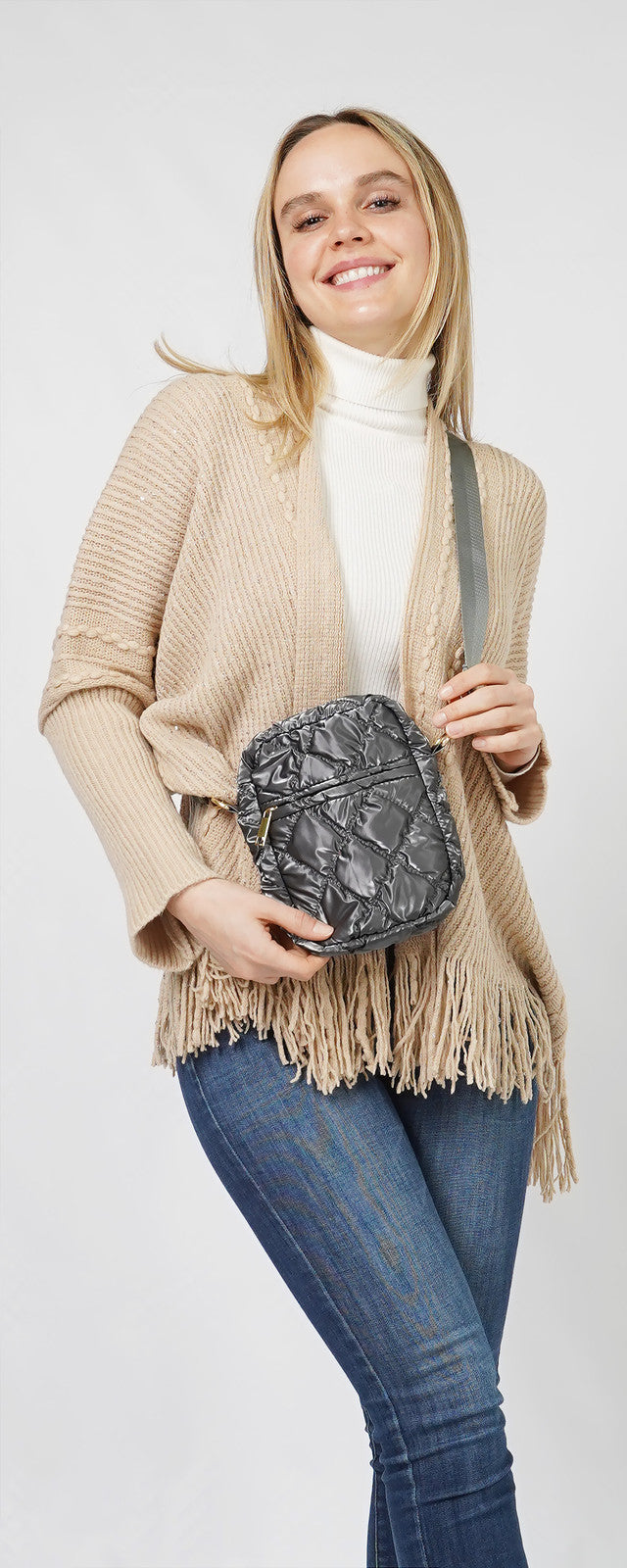 Glossy Puffy Mini Crossbody Bag