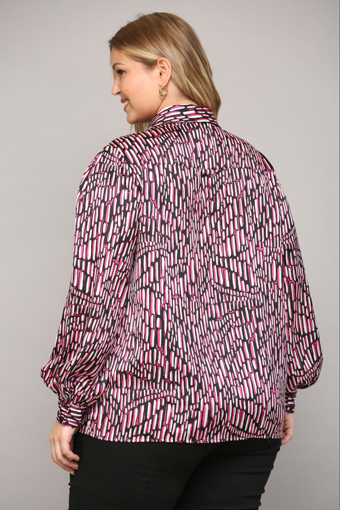 Abstract Button Down Shirt