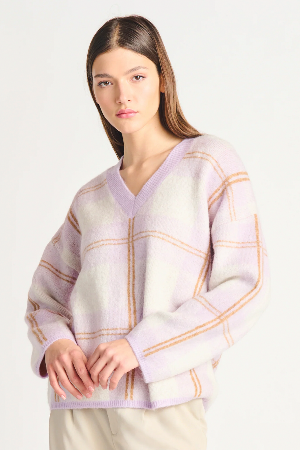 Colorful Plaid Sweater