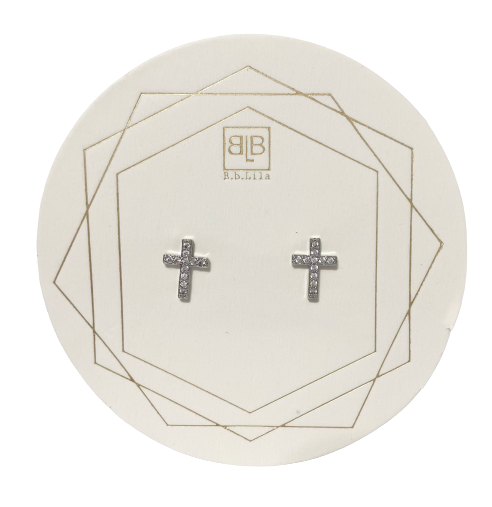 Cross Stud Earrings