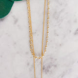 Two Layer Necklace with Heart Pendant