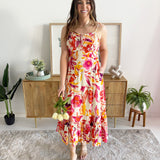 Printed Tiered Maxi Dress