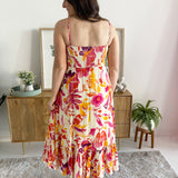 Printed Tiered Maxi Dress