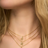 Crystal Letter Pendant Necklace