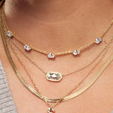 Crystal Letter Pendant Necklace