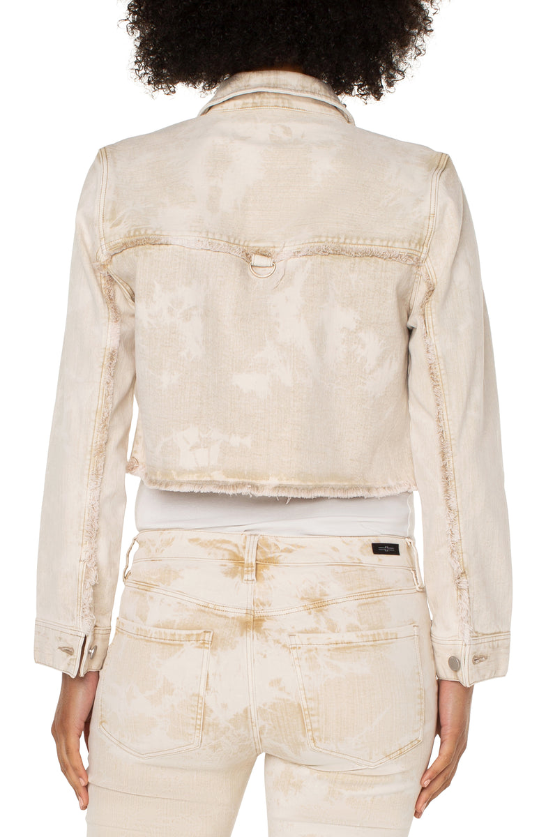 Cropped Utility Jacket Patched Pocket