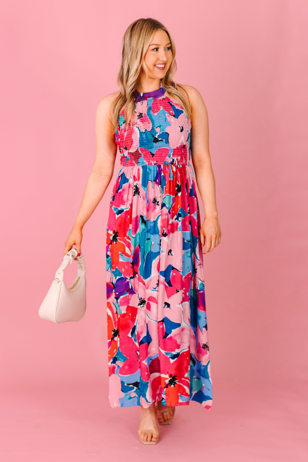 Halter Top Floral Dress