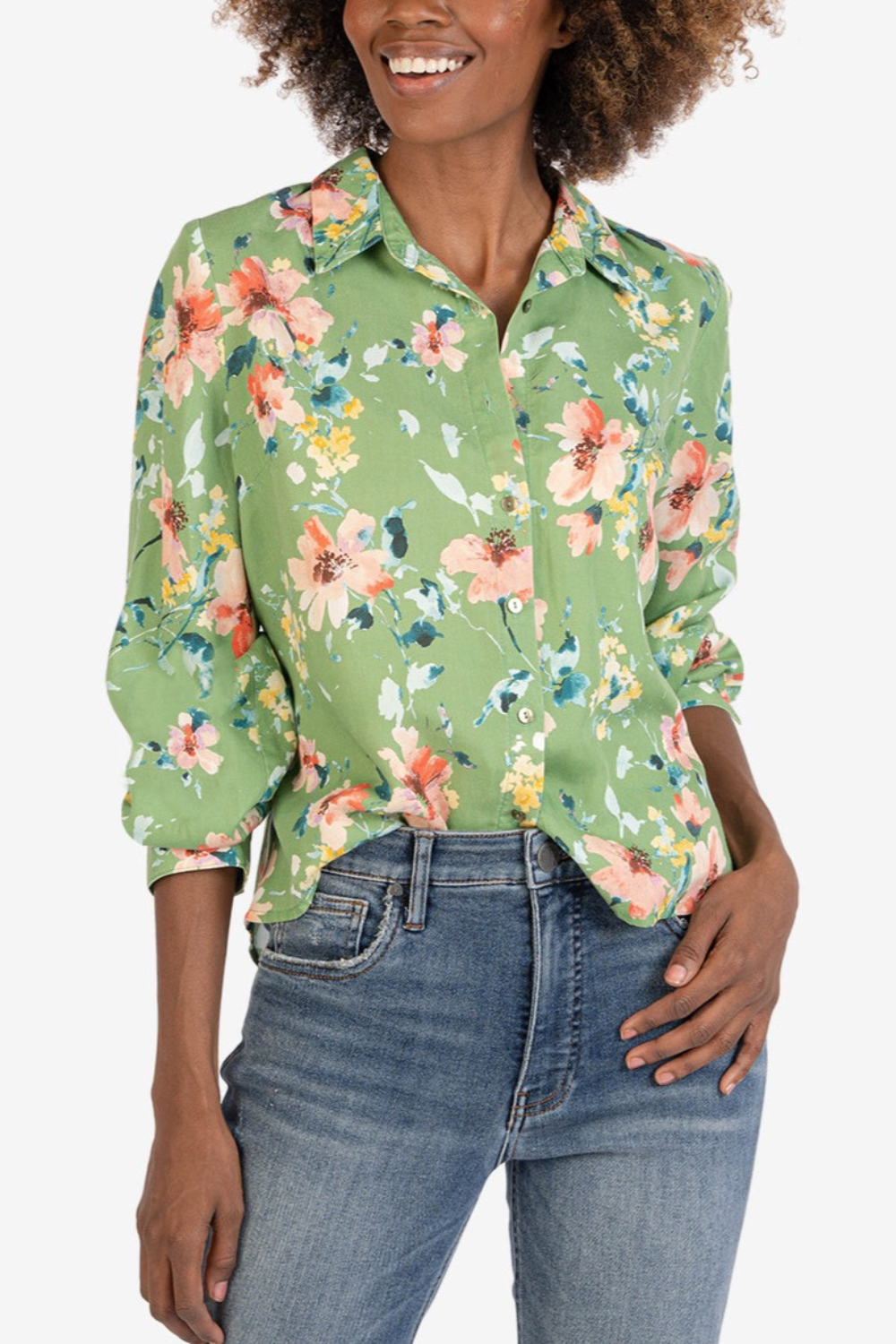 Alpha Long Sleeve Button Down Shirt