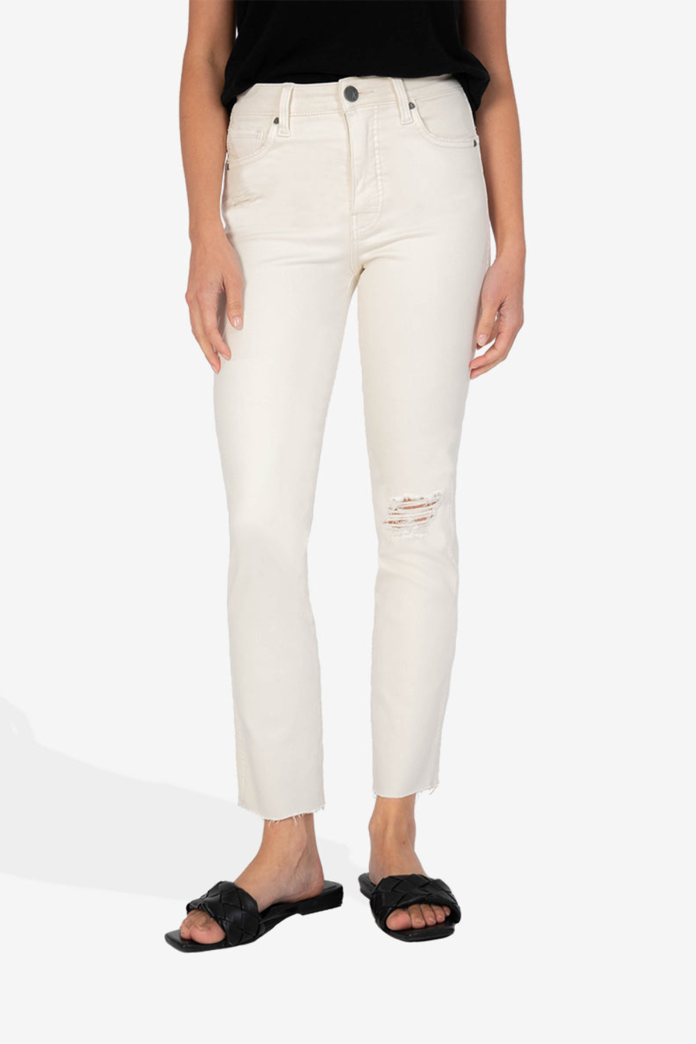 Rachael High Rise Mom Raw Hem