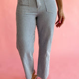 Pin Stripe Front Pocket Pant
