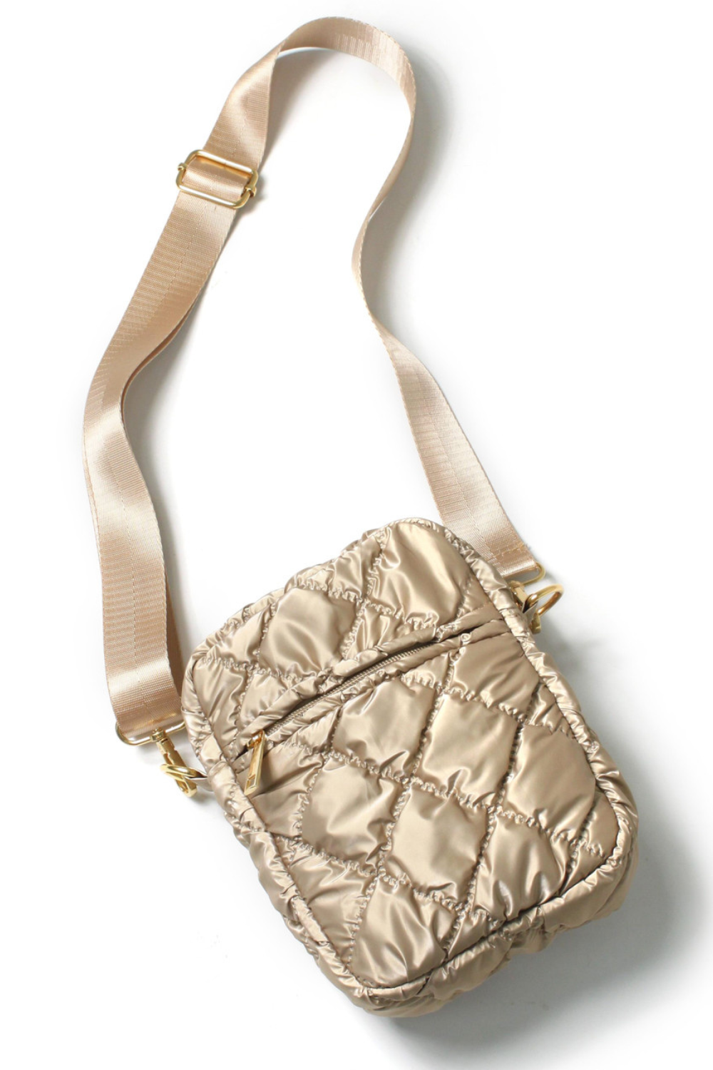 Glossy Puffy Mini Crossbody Bag