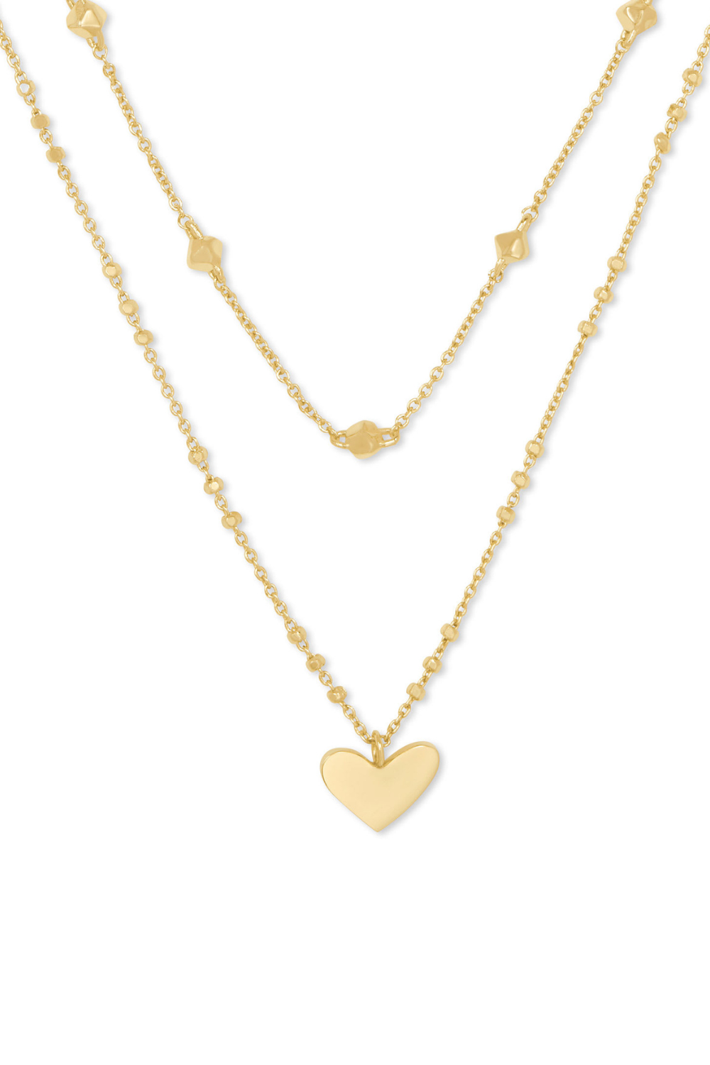 Ari Heart Multi Strand Necklace