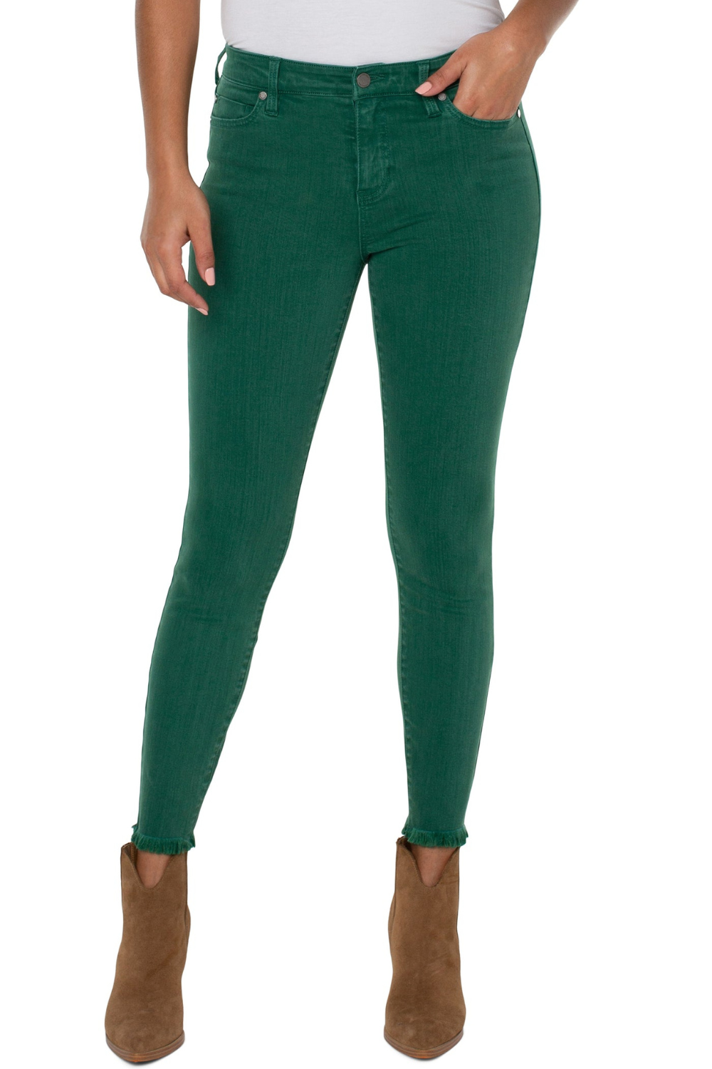 Abby Ankle Skinny W/ Fray Hem