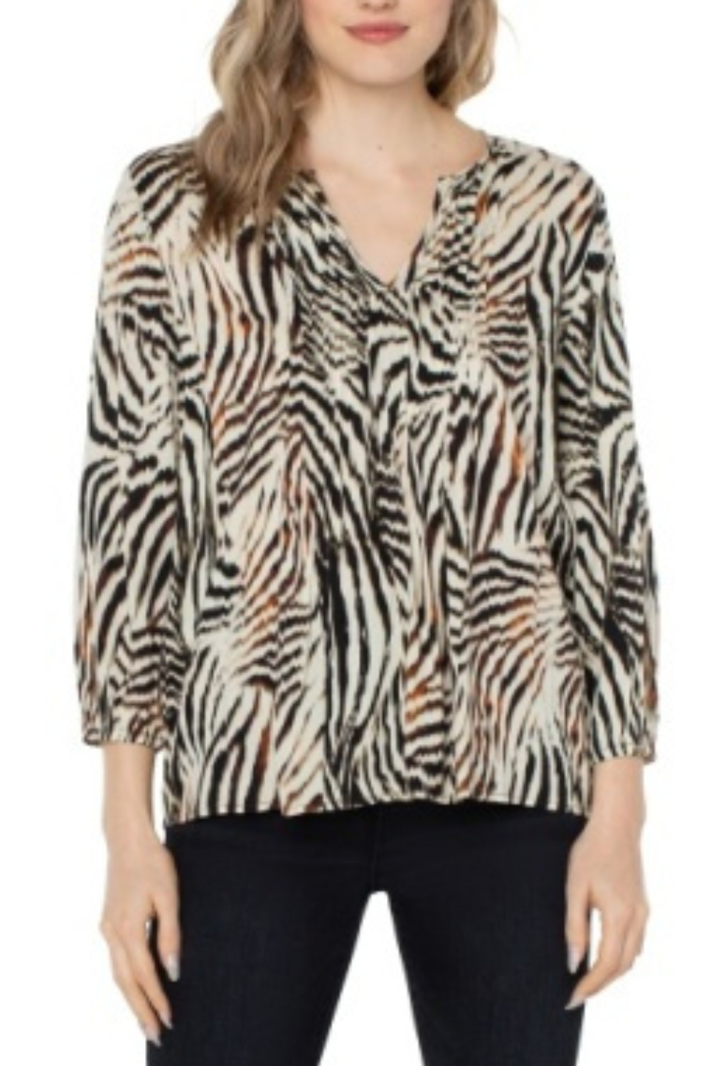 3/4 Sleeve Peasant Top