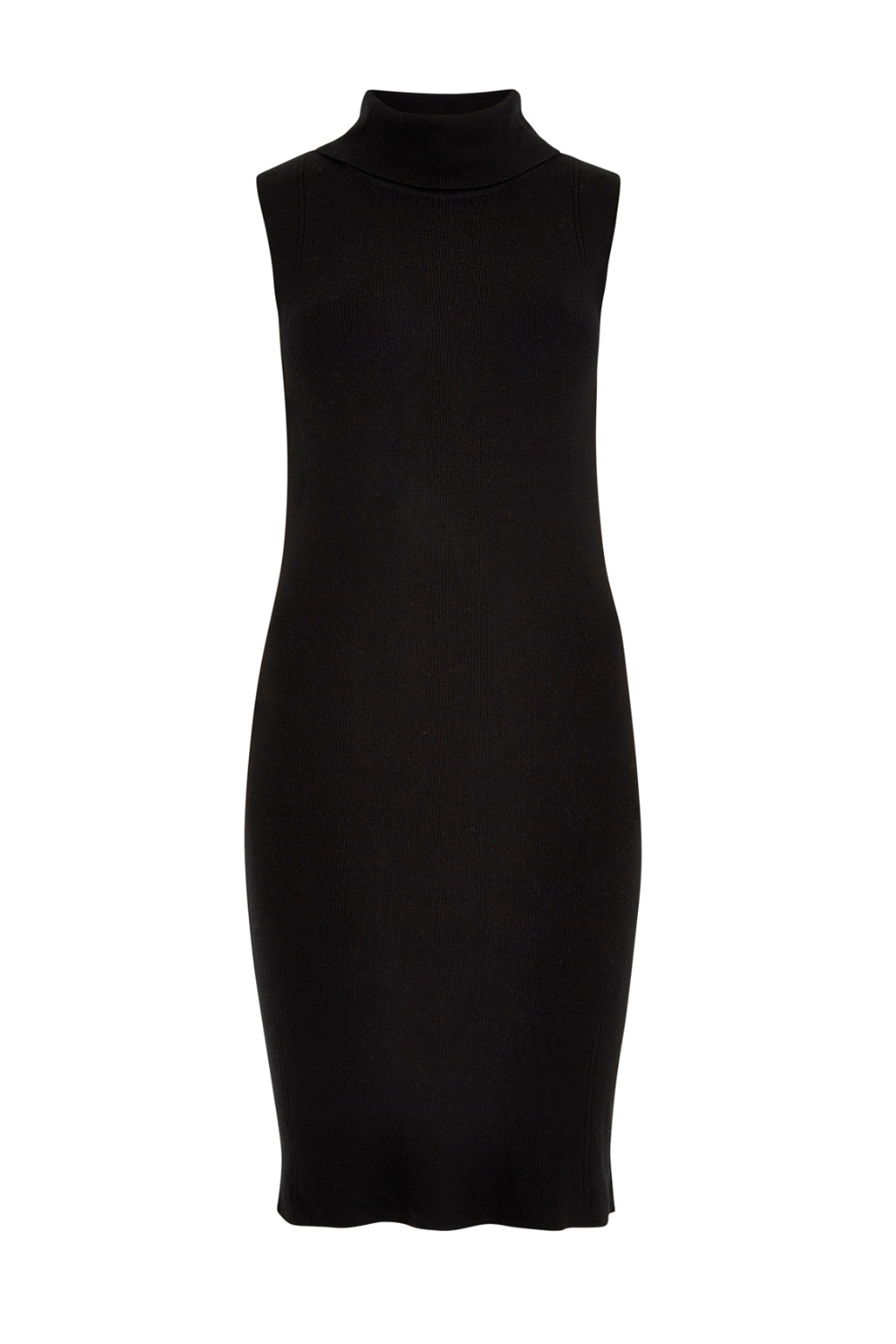 Roll Neck Sleeveless Knit Dress