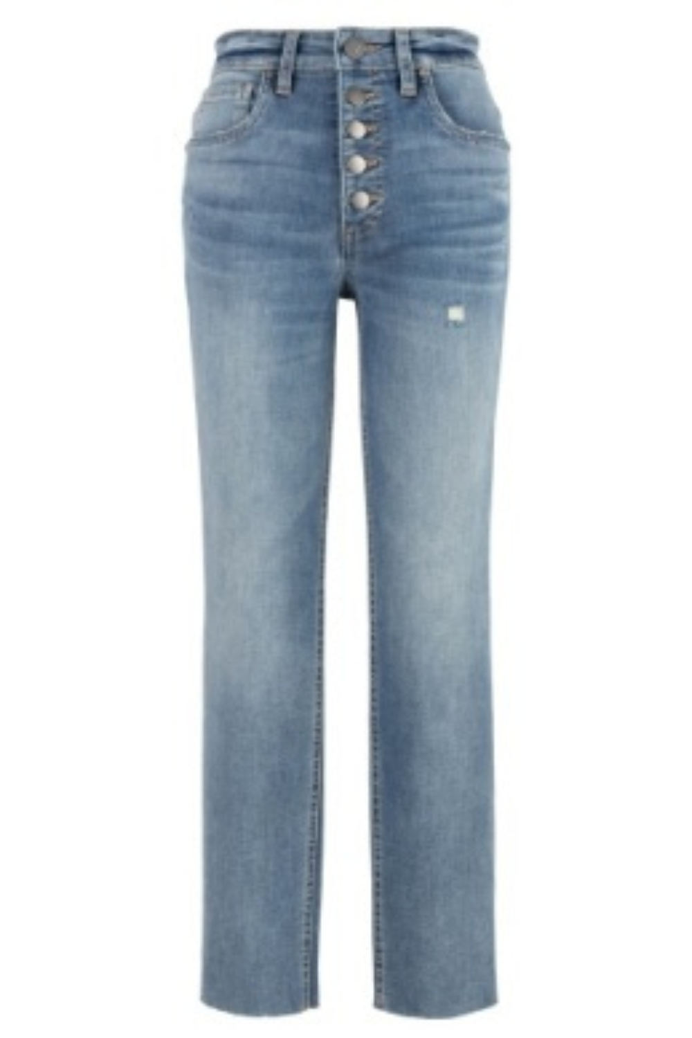 Rachael HR Fab Ab Button Fly Raw Hem