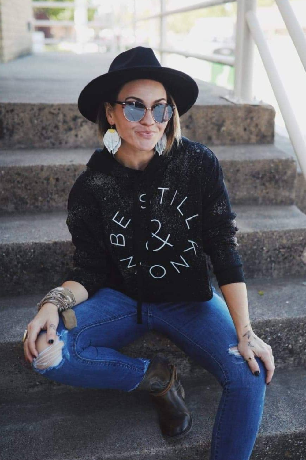 Be Still & Know Crop Hoodie