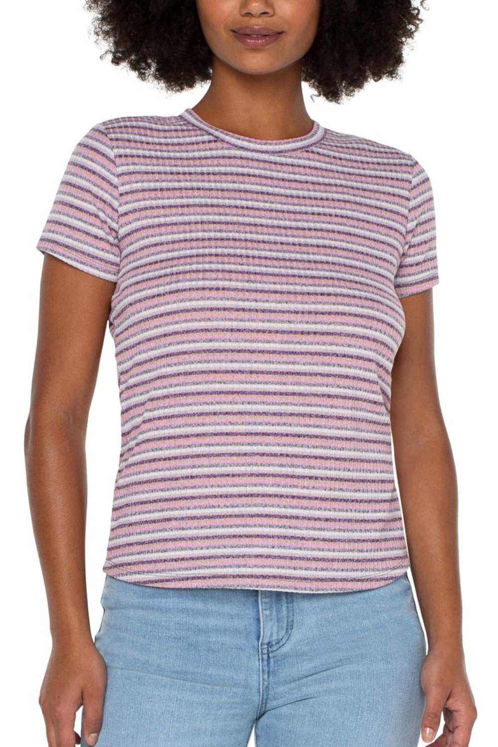 Slim Fit Crew Neck Knit Tee
