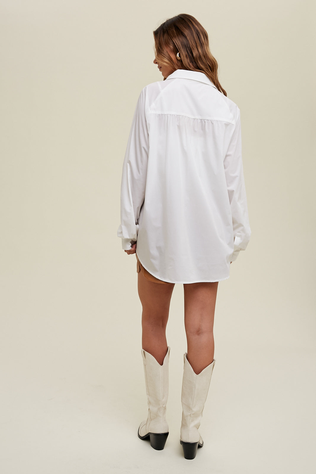 Classic Stretch Button Up Top