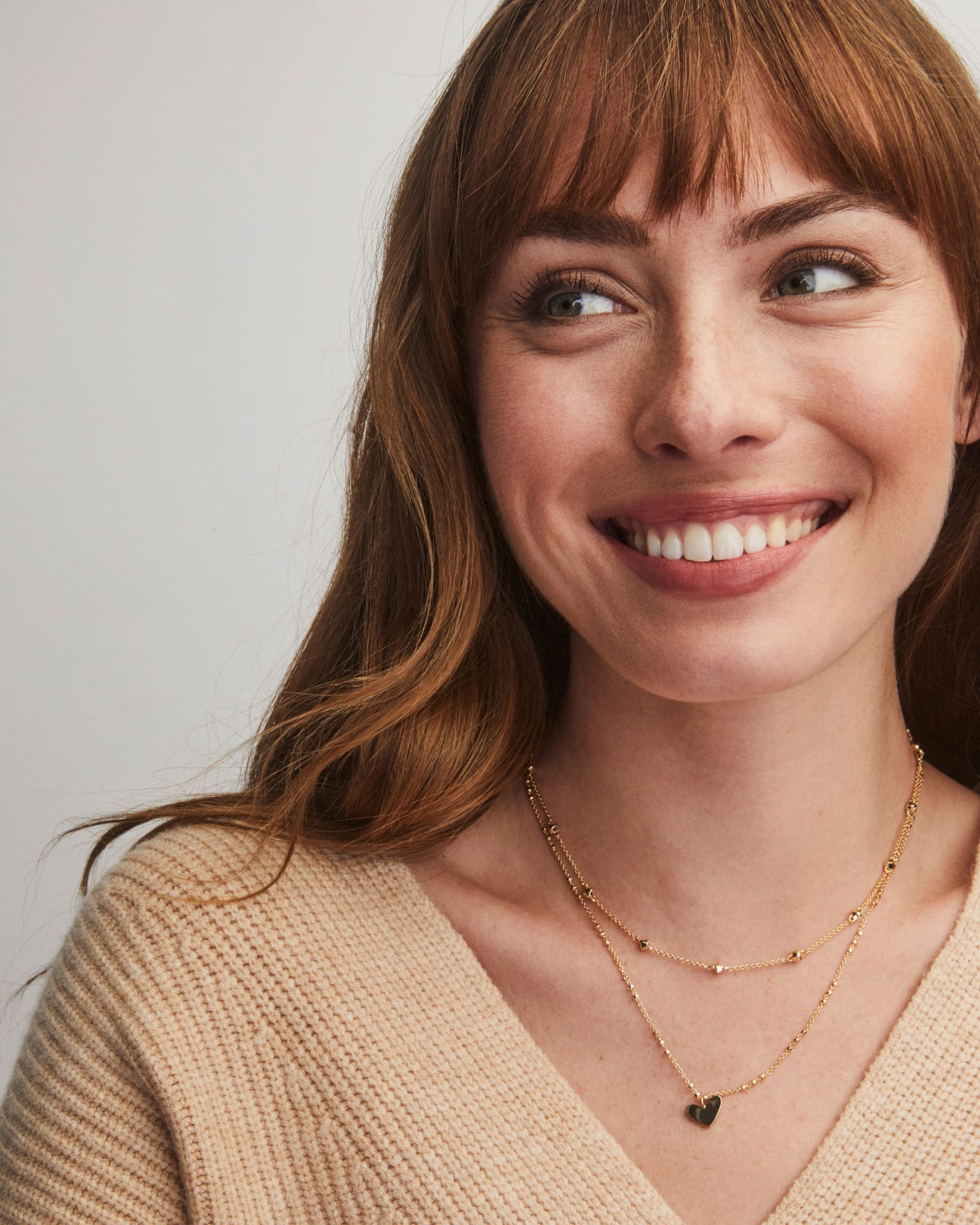 Ari Heart Multi Strand Necklace