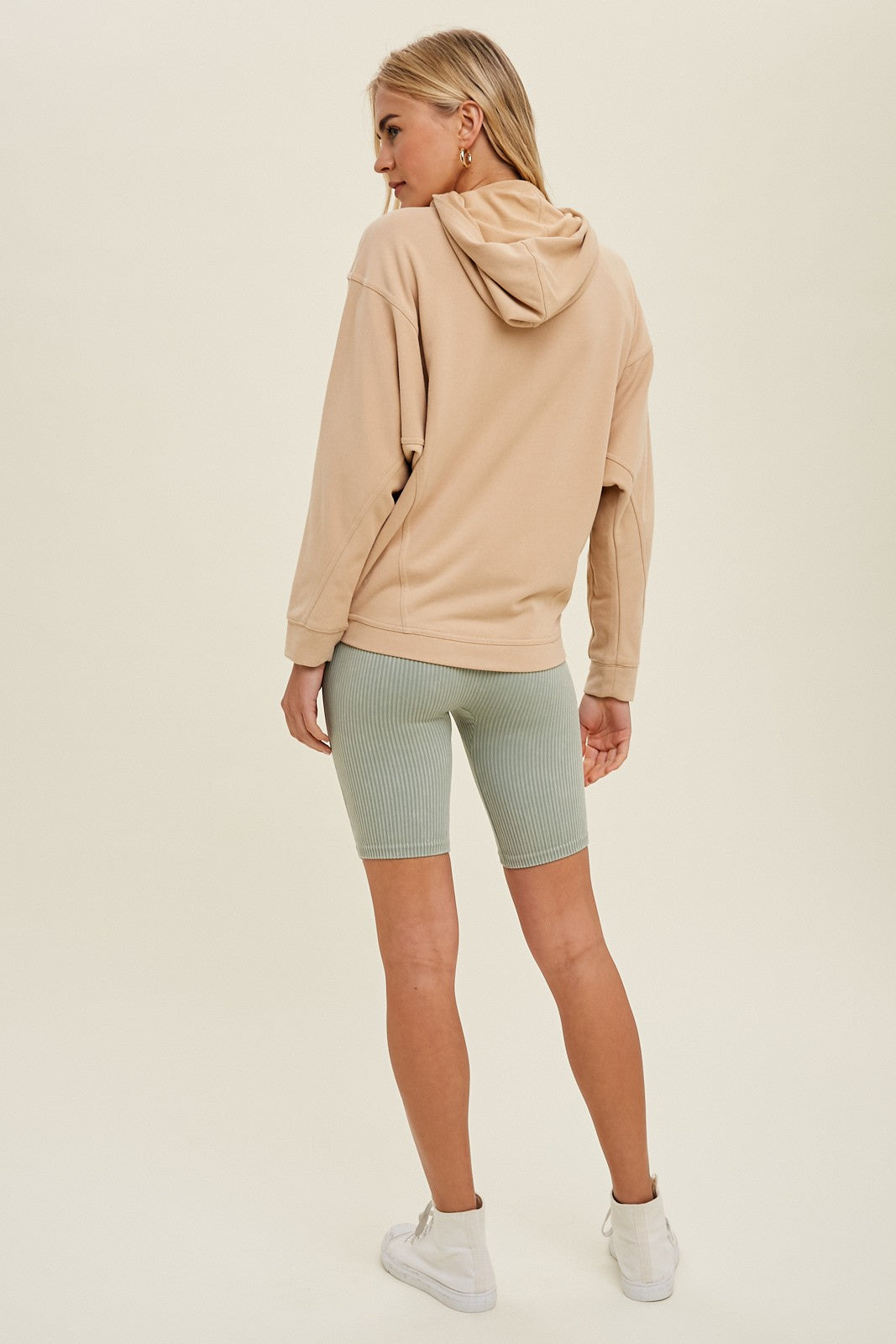 Dolman Hooded Full Zip Jacket