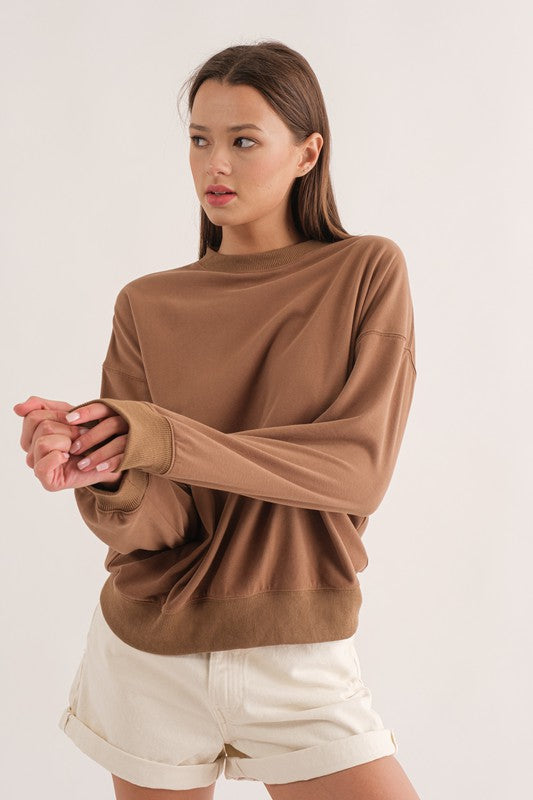 Solid Lounge Pullover Top