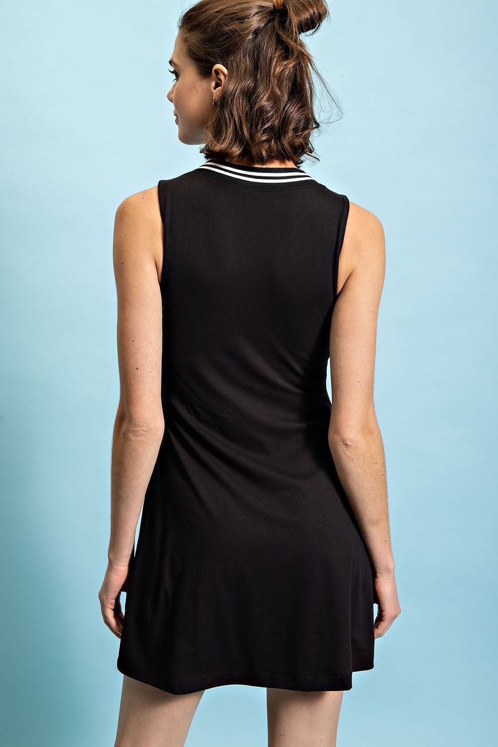 Sleeveless V Neck Tennis Dress