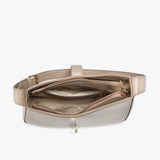 Havana Asymmetrical Shoulder Bag with Lock