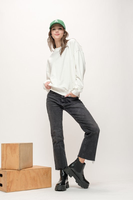 Solid Lounge Pullover Top